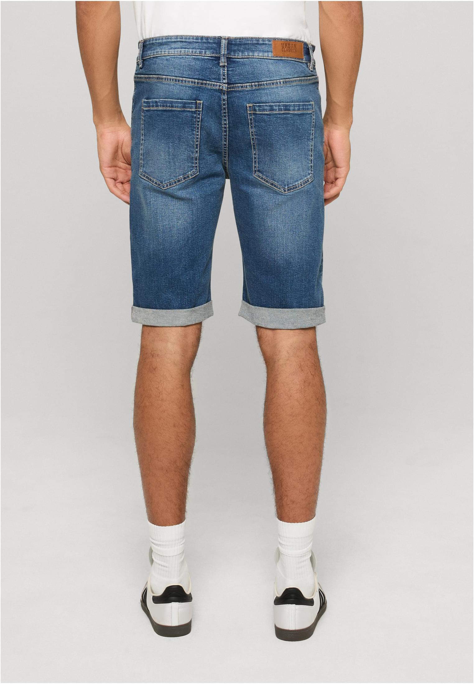 UC Men Pantaloncini Basic Slim Fit mid washed