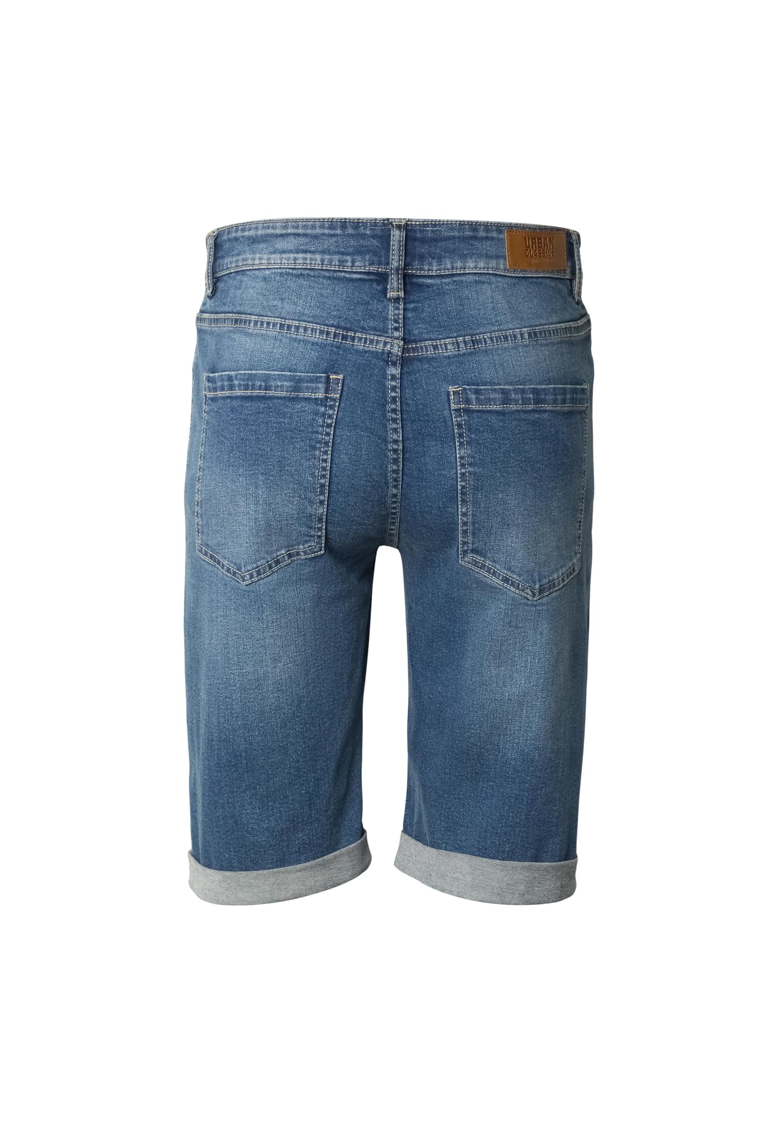 UC Men Pantaloncini Basic Slim Fit mid washed