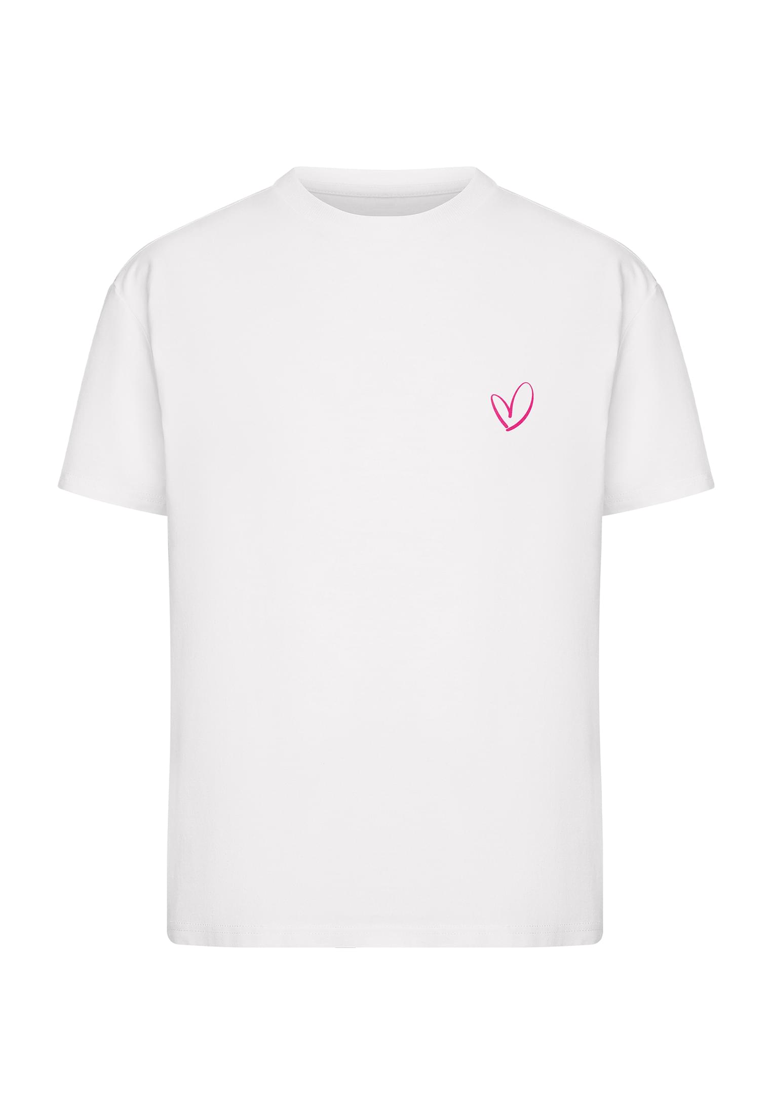 UC Ladies Maglietta Urban Classics Rainbow Heart Logo Loose