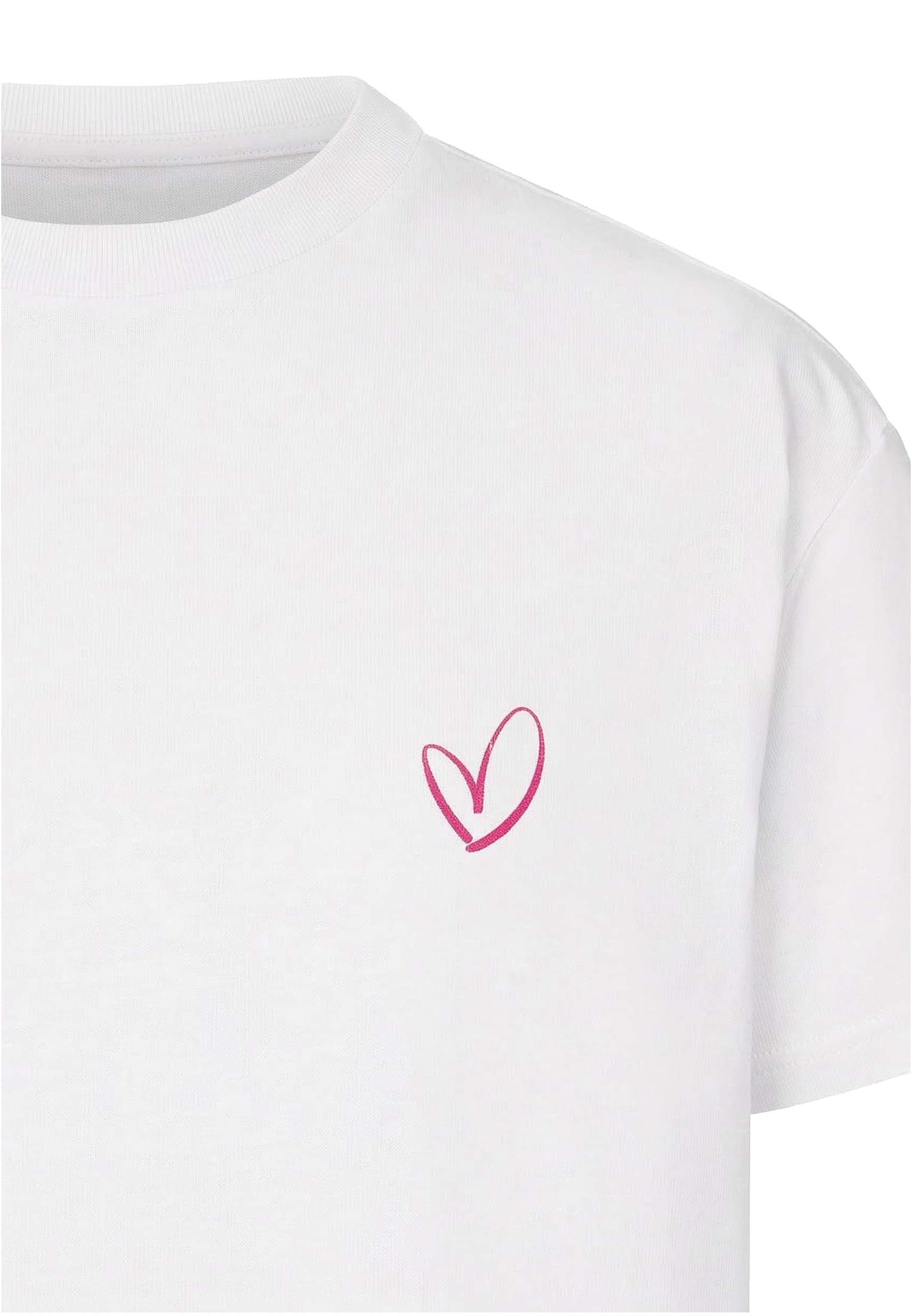 UC Ladies Maglietta Urban Classics Rainbow Heart Logo Loose