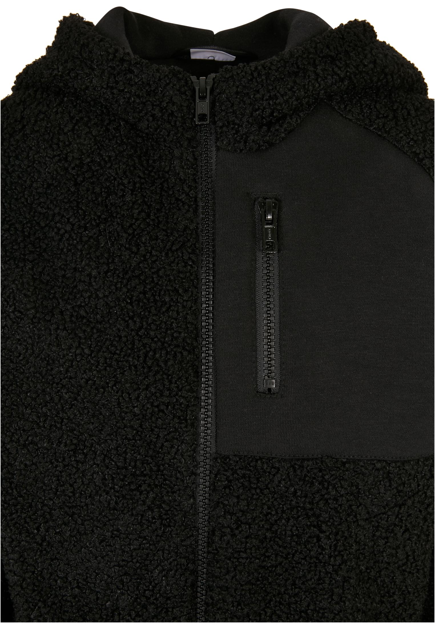 Urban Classics Kids Giacca Hooded Sherpa Zip