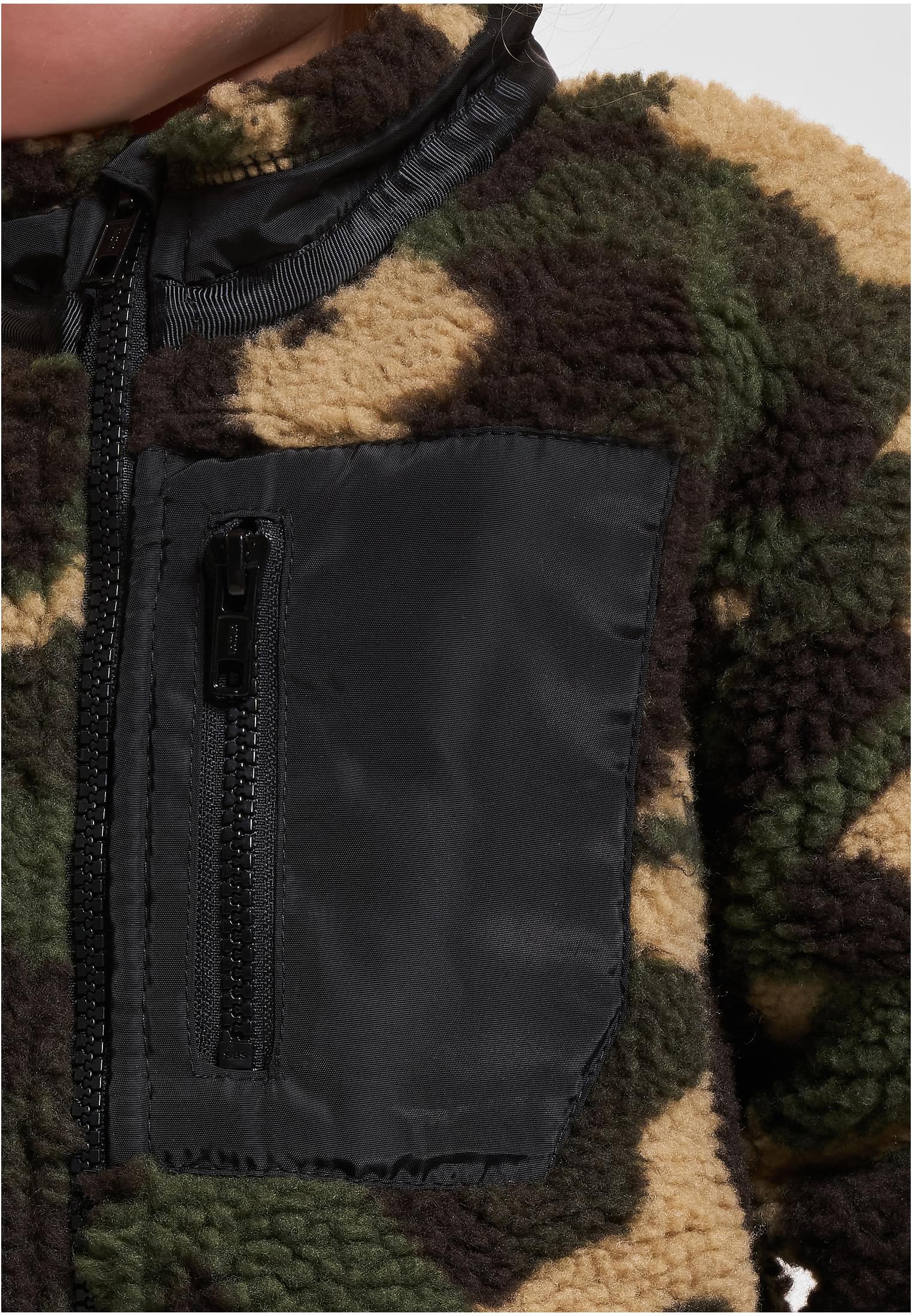 Urban Classics Kids Giacca Sherpa woodcamo