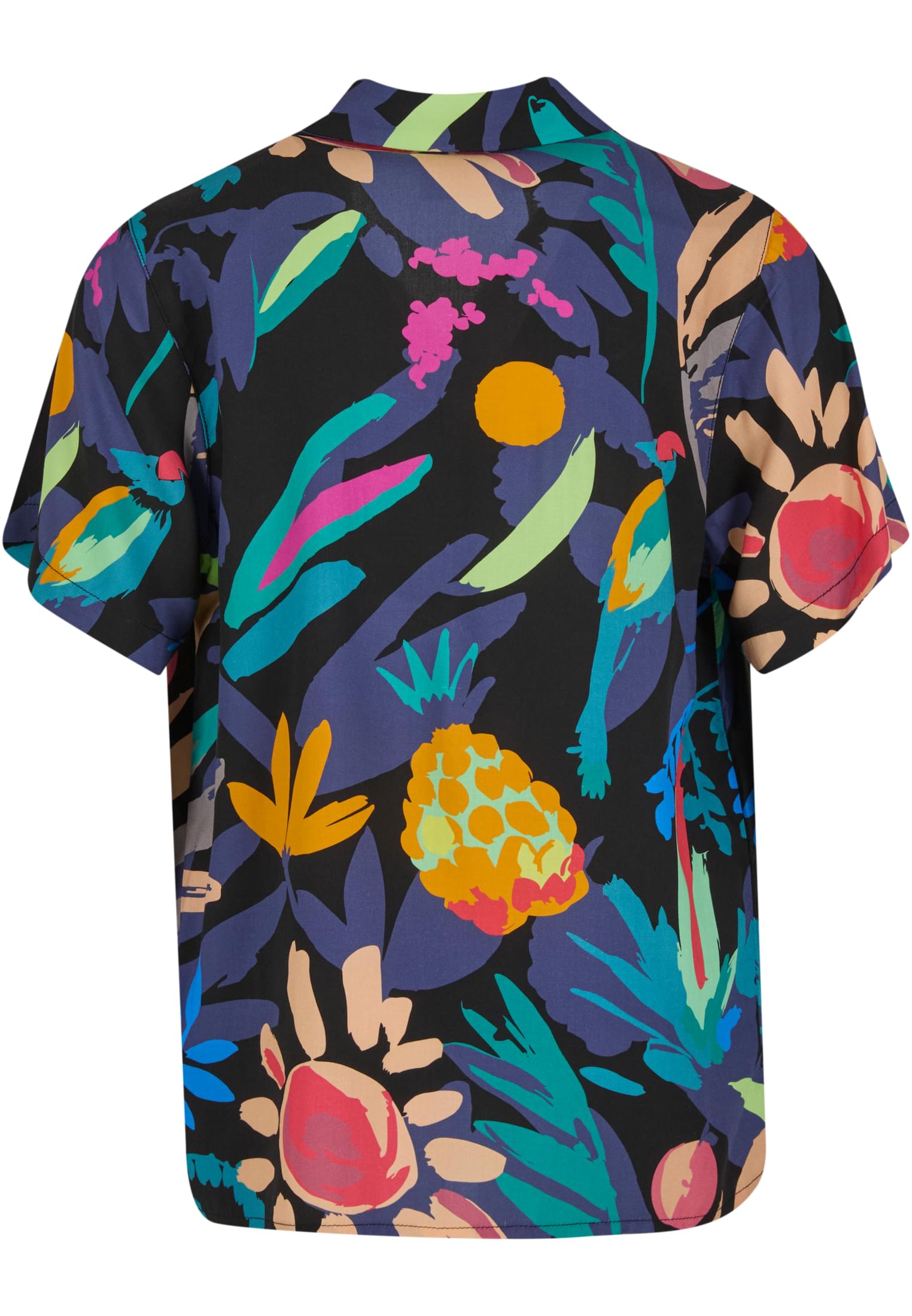 Urban Classics Kids Camicia Viscose AOP Resort blackfruity