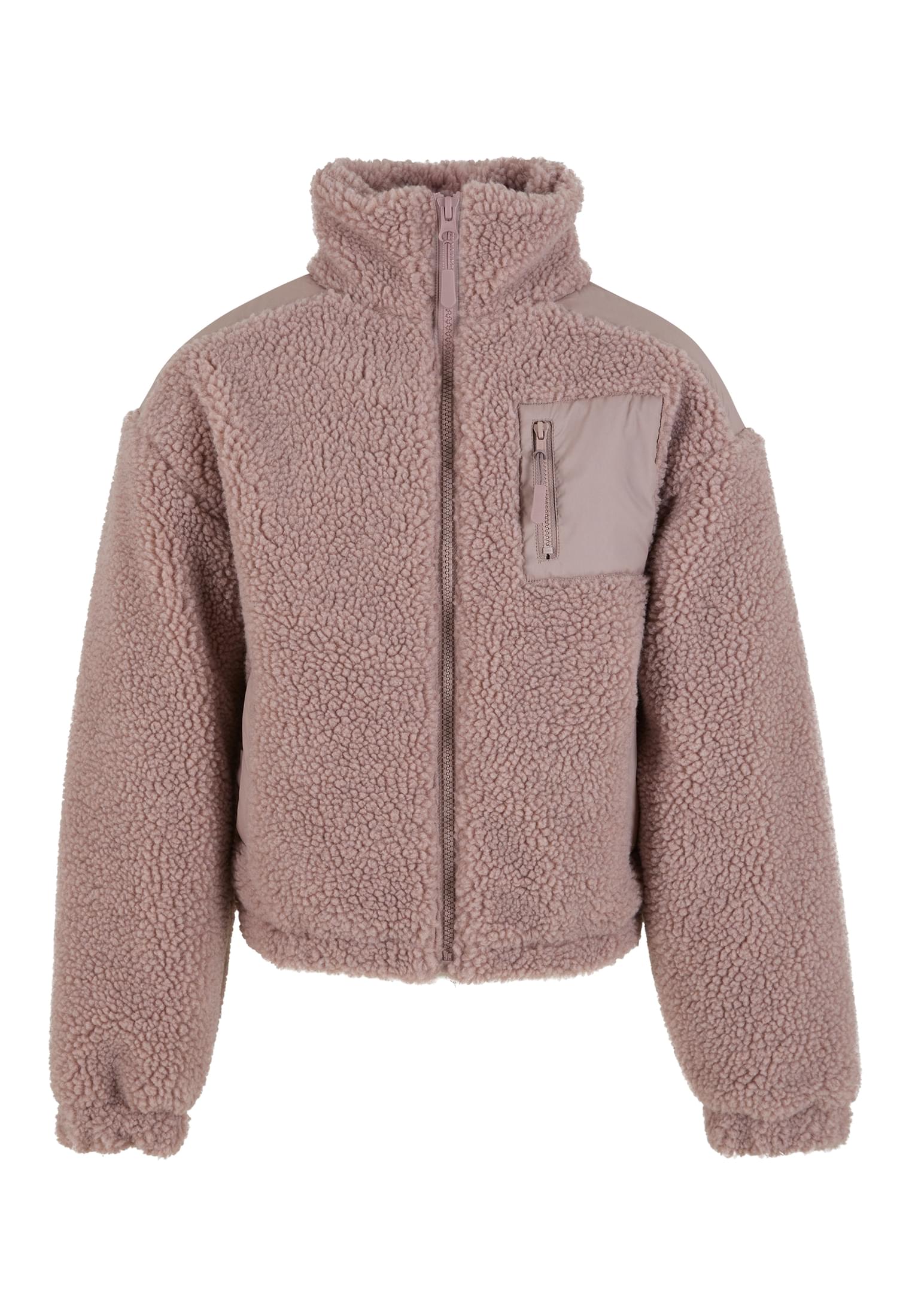 Urban Classics Giacca Sherpa Mix duskrose
