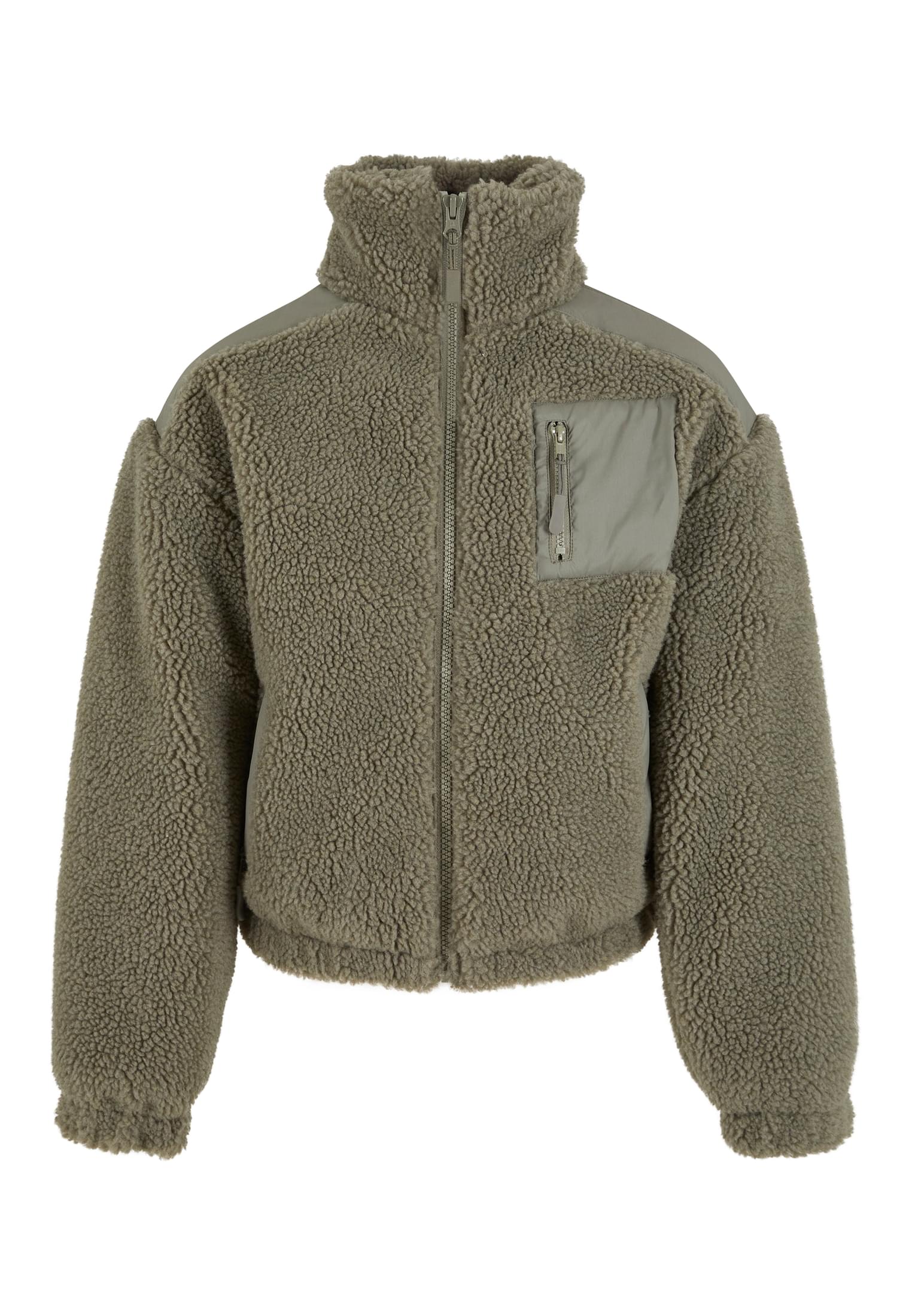 Urban Classics Kids Giacca Sherpa Mix palegreen