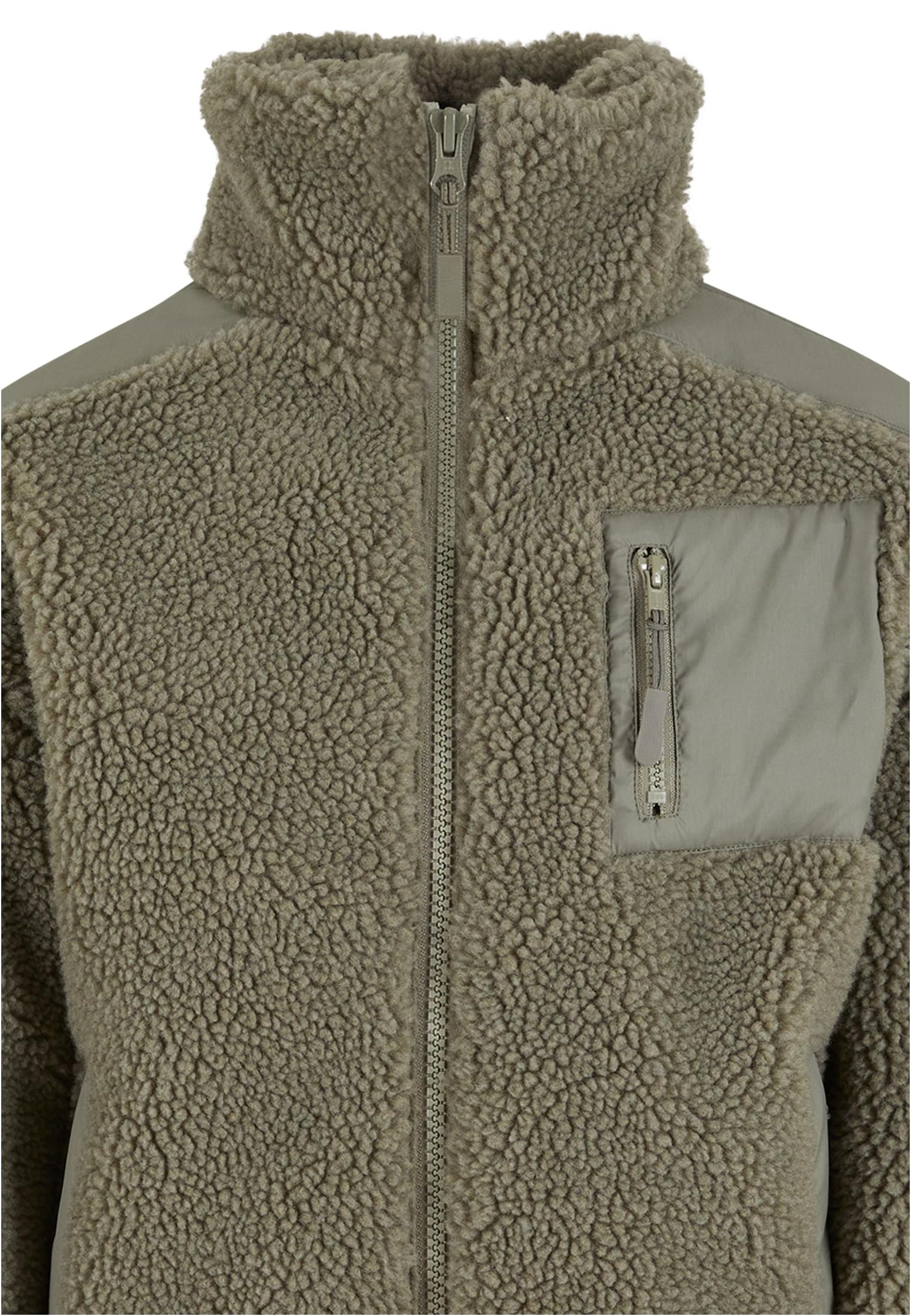 Urban Classics Kids Giacca Sherpa Mix palegreen