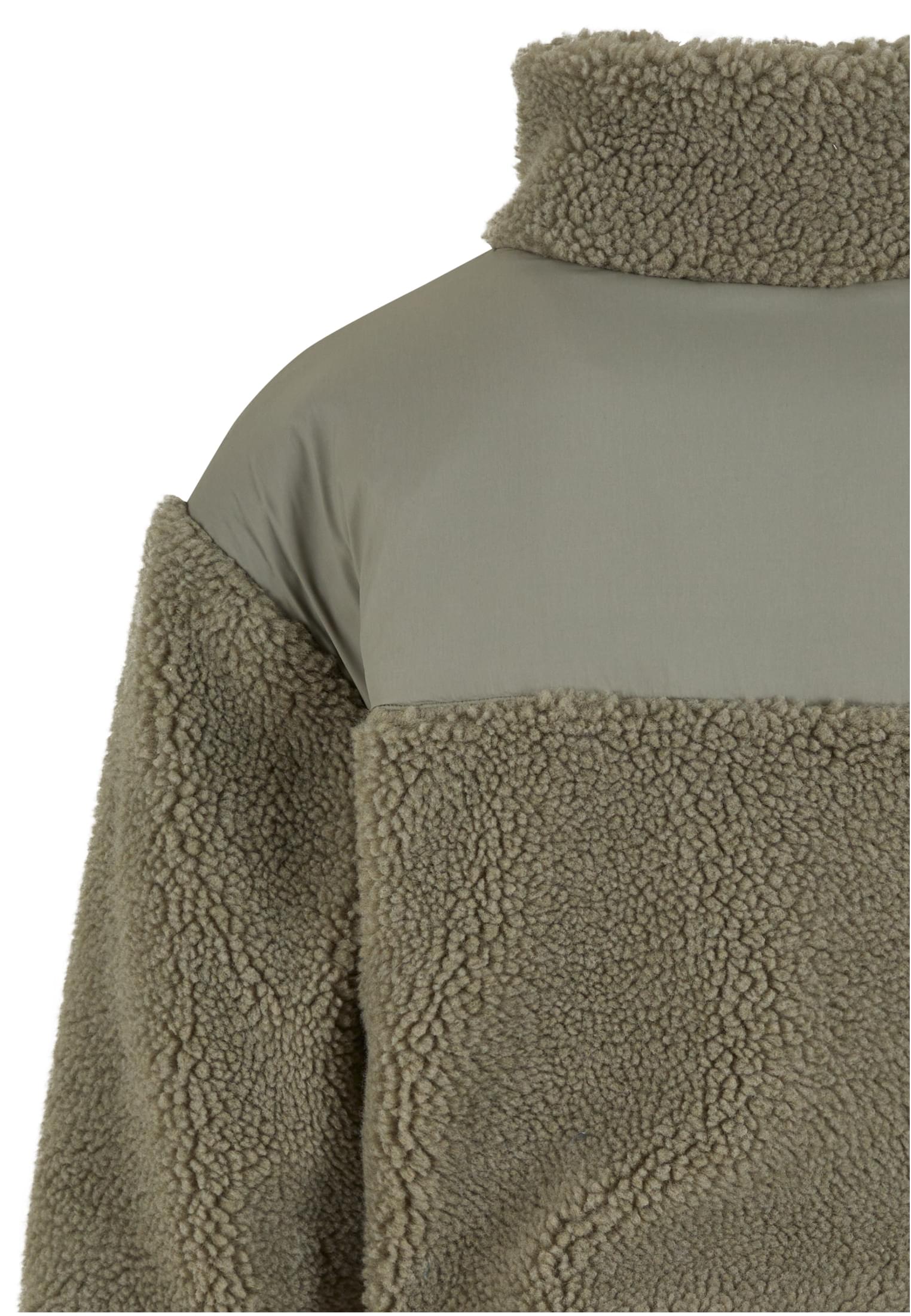 Urban Classics Kids Giacca Sherpa Mix palegreen