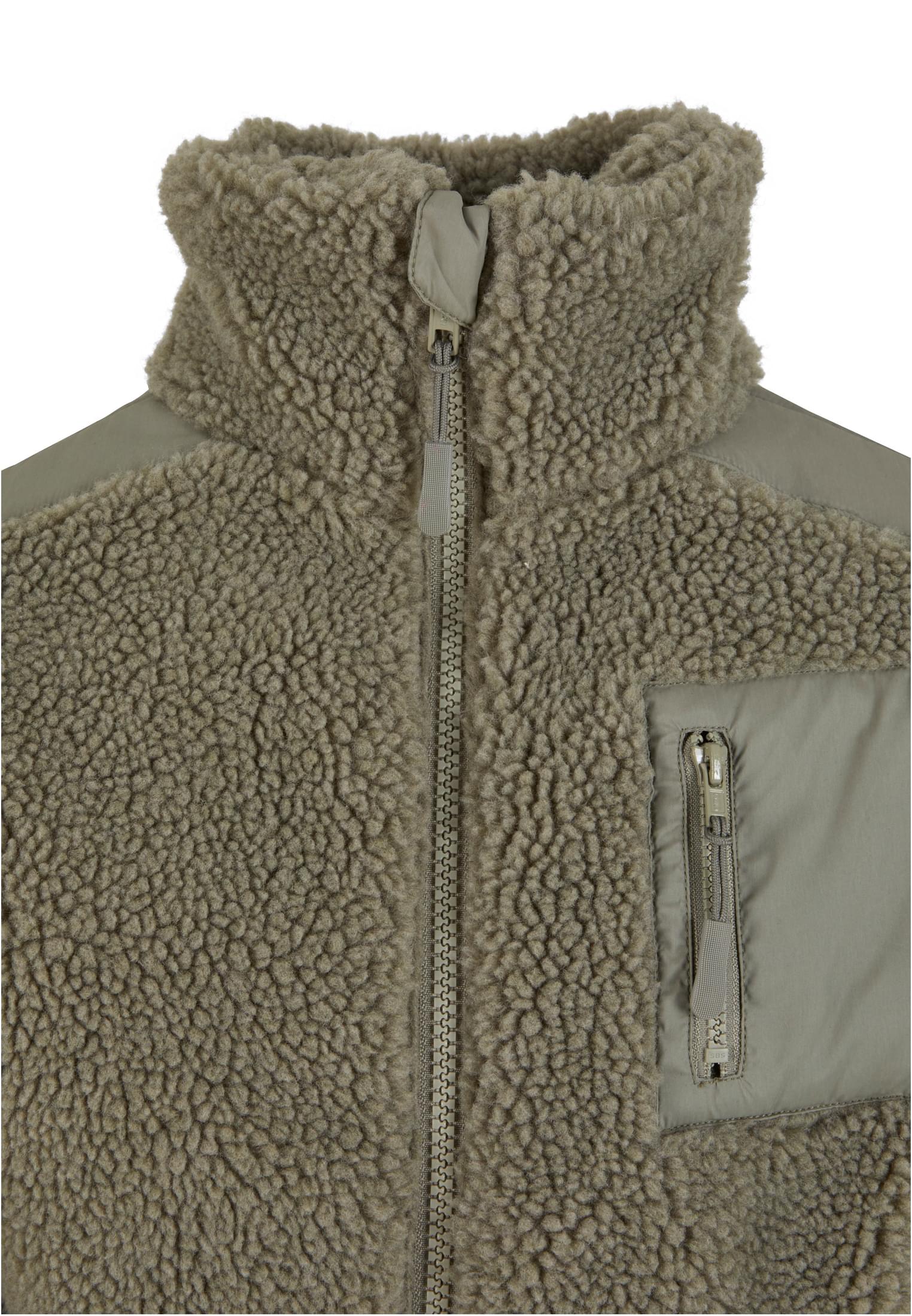 Urban Classics Kids Giacca Sherpa Mix palegreen