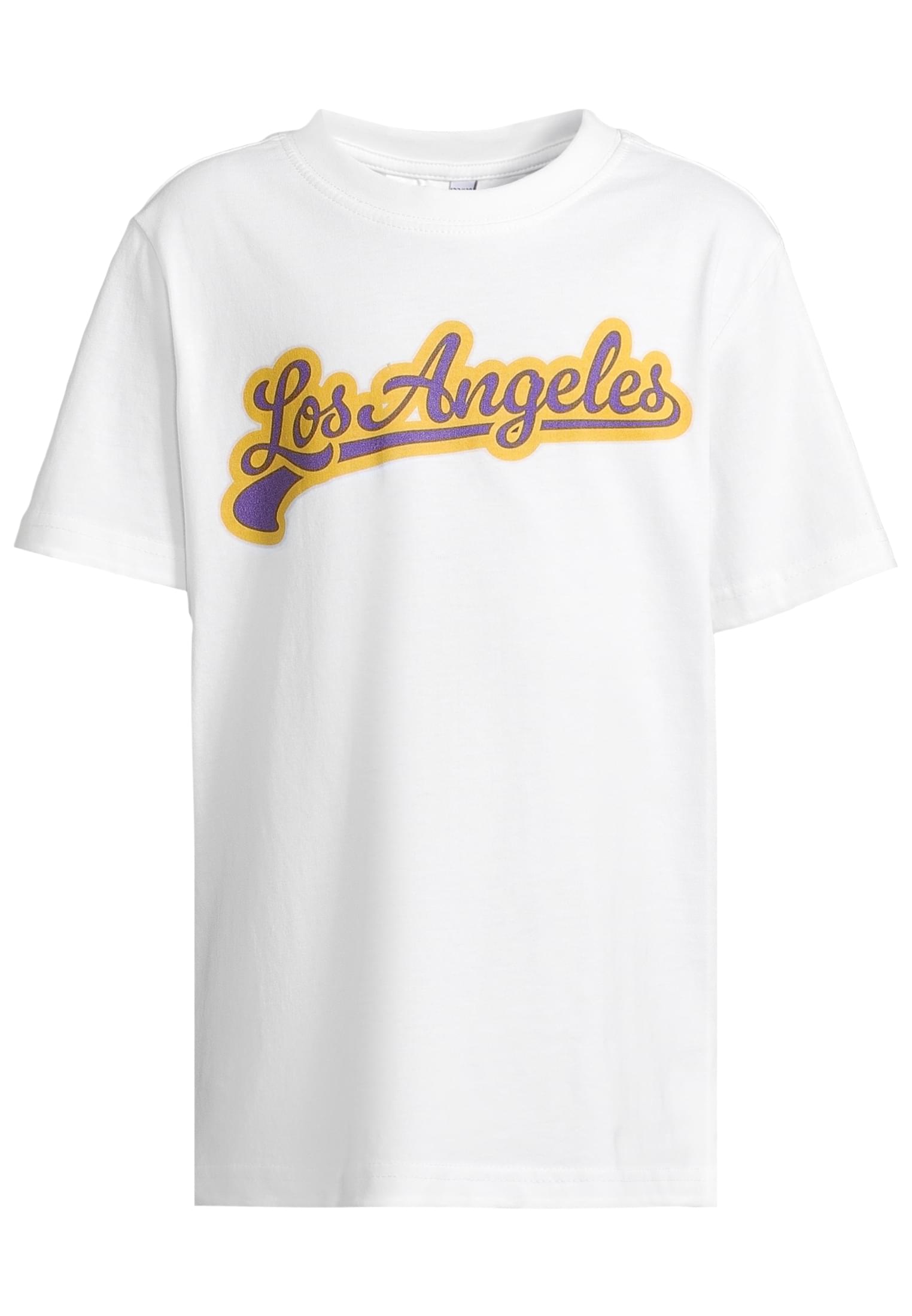 Urban Classics Kids Maglietta Pack kurzarm Los Angeles Compton white+heathergrey