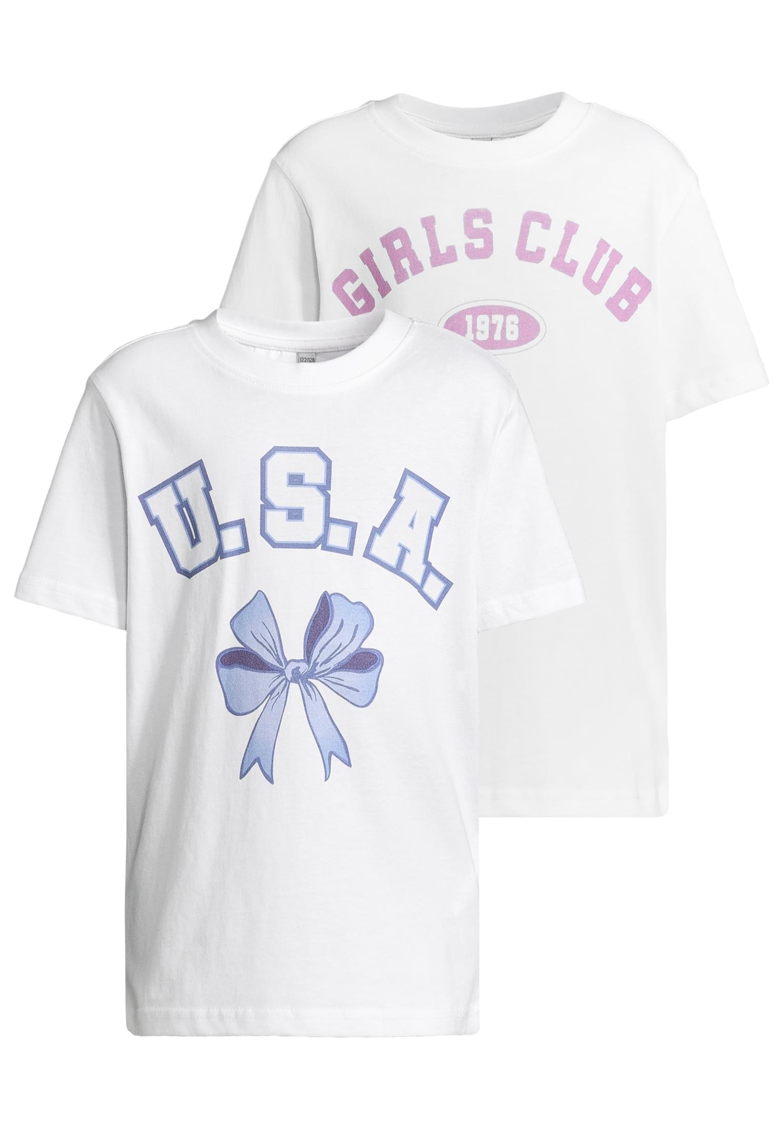 Urban Classics Maglietta Pack kurzarm USA Bow Club