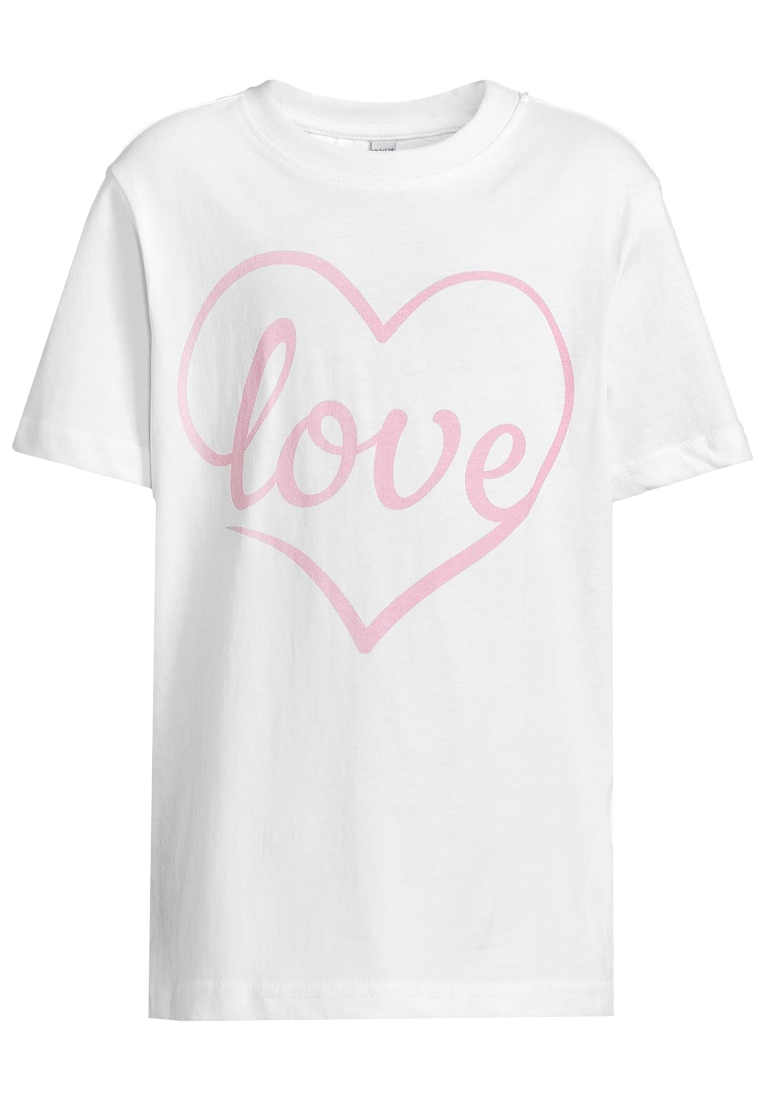 Urban Classics Maglietta Pack kurzarm Love Heart Flying Butterfly white+marshmallow