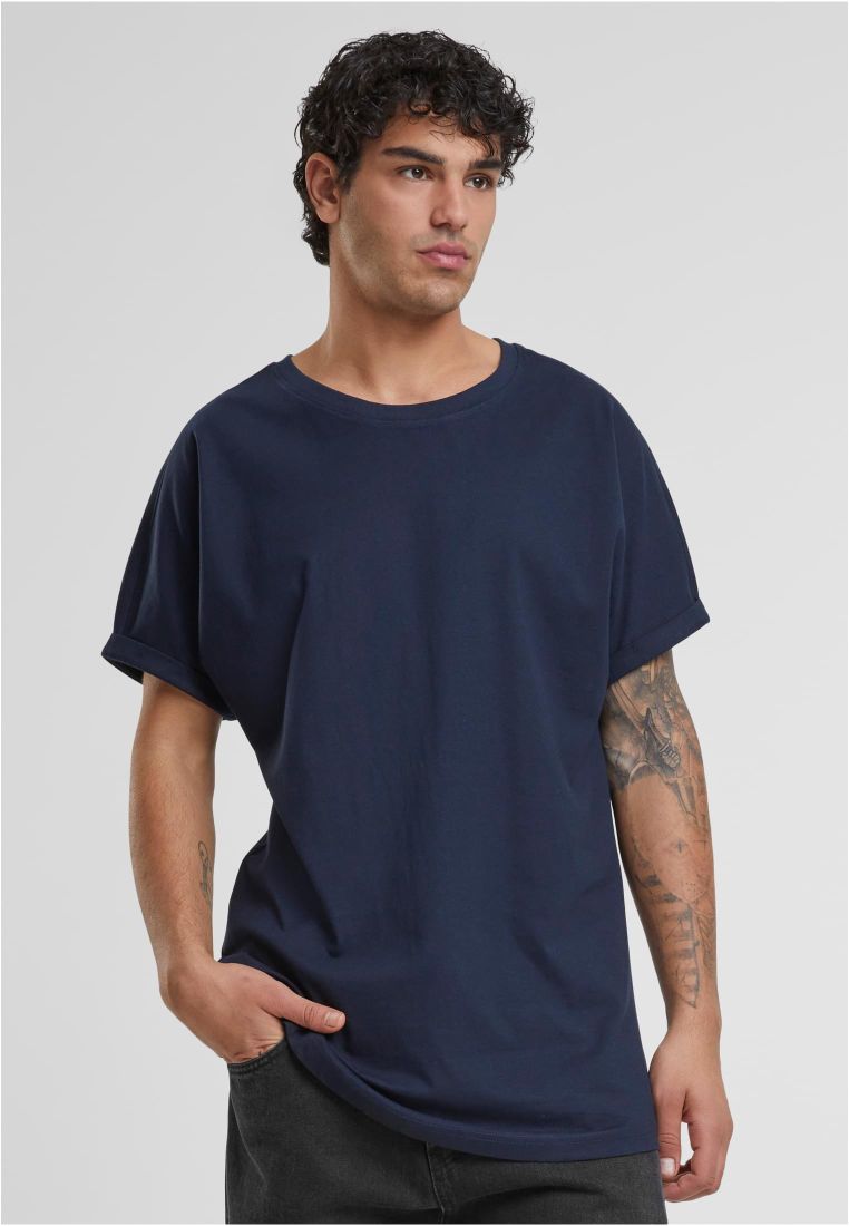 Long Shaped Turnup Tee - Mens t-shirts - TTUAZTB1561 - 1