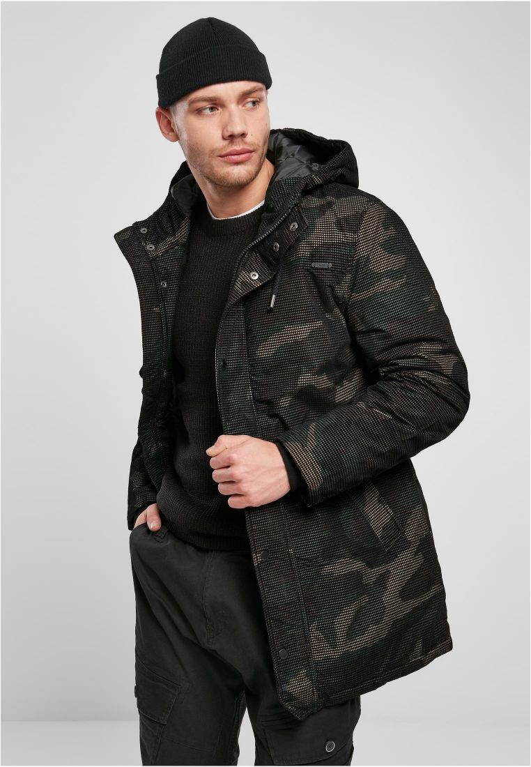 Grid-Camo Parka - Mens Jackets - TTUBD3168 - 1