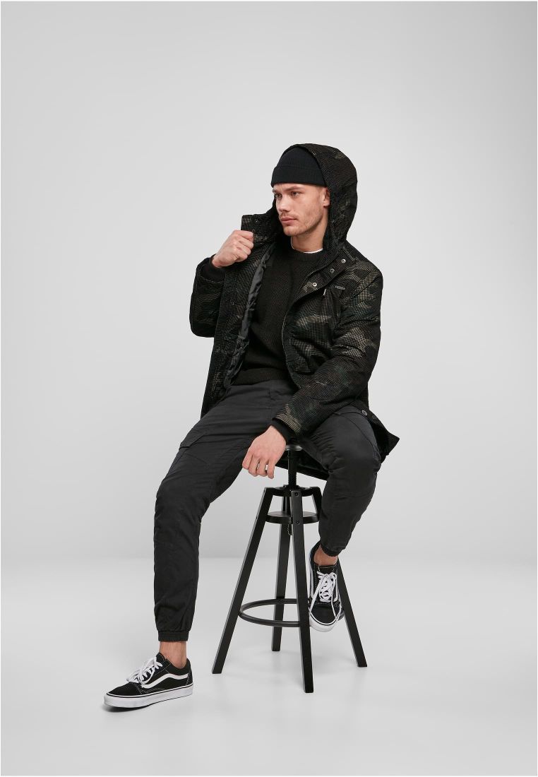 Grid-Camo Parka - Mens Jackets - TTUBD3168 - 7