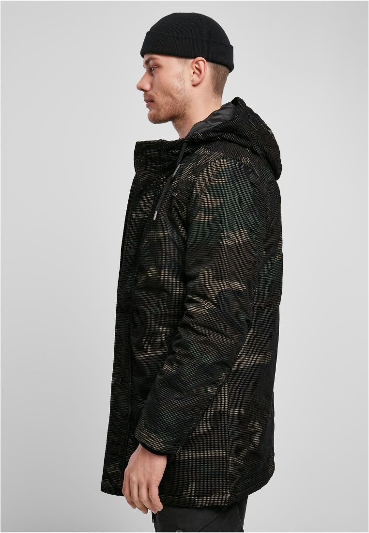 Grid-Camo Parka - Mens Jackets - TTUBD3168 - 4