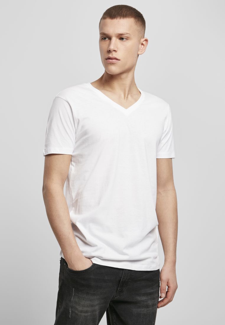 Light T-Shirt V-Neck white M