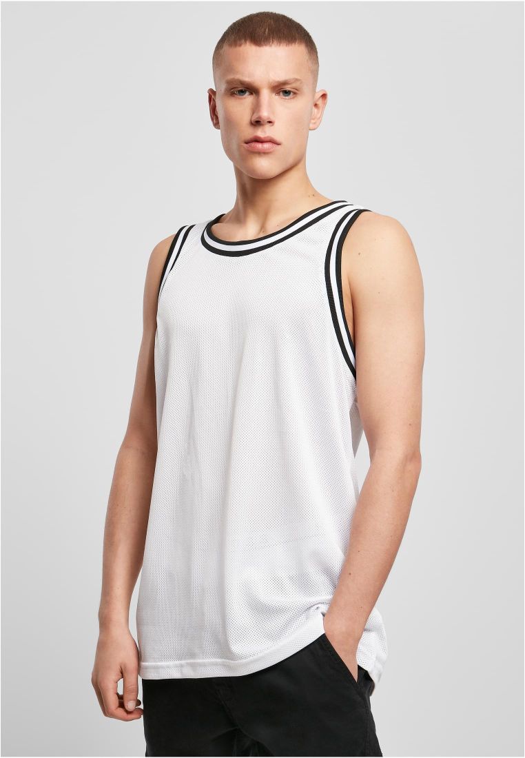 Mesh Tanktop wht/blk S