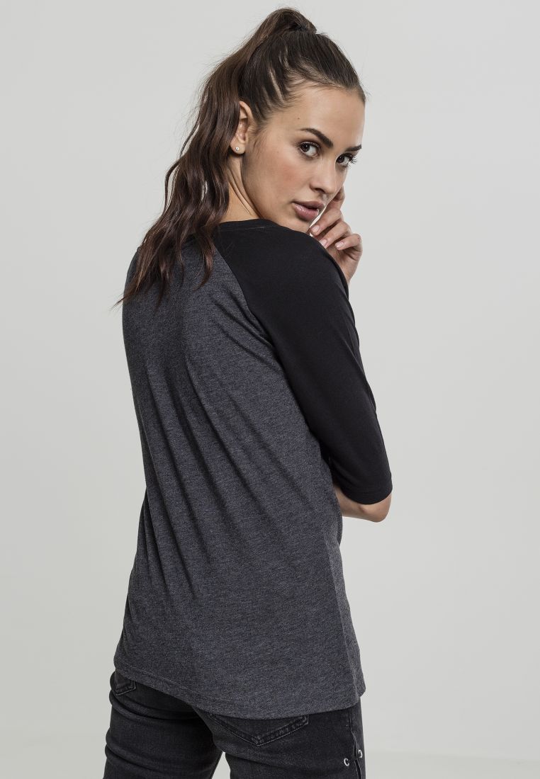 Ladies 3/4 Contrast Raglan Tee - Naisten T-paidat ja Topit - TTUTB733 - 1298