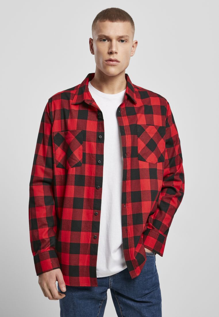 Checked Flanell Shirt blk/red XXL