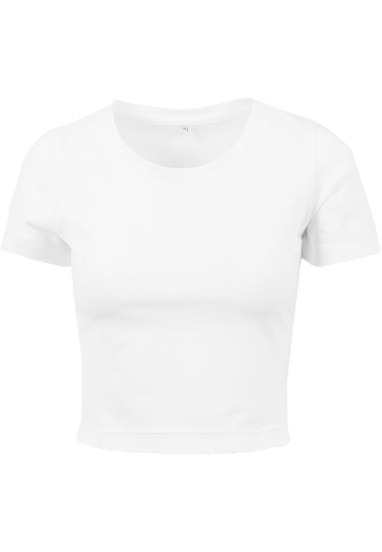 Ladies Cropped Tee white S