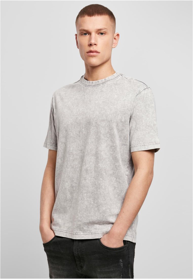 Acid Washed Tee grey black XXL