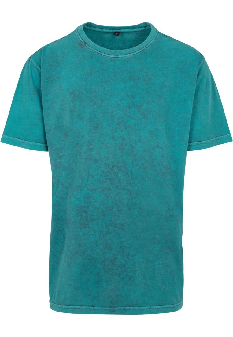 Acid Washed Tee teal black L