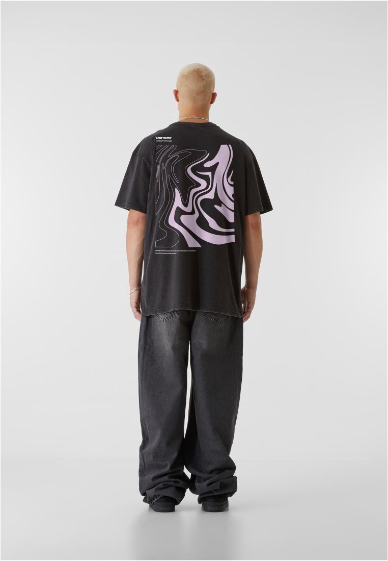 LY ACID WASHED TEE - CHAOS - Miesten T-paidat - TTULY201 - 7