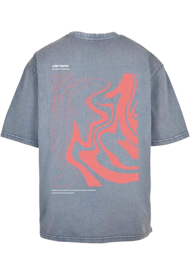 LY ACID WASHED TEE - CHAOS - Miesten T-paidat - TTULY201 - 305