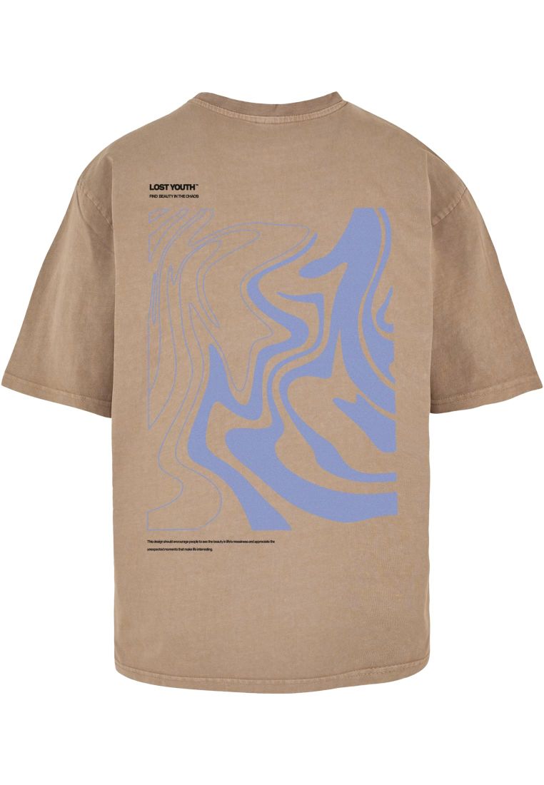 LY ACID WASHED TEE - CHAOS - Miesten T-paidat - TTULY201 - 1115