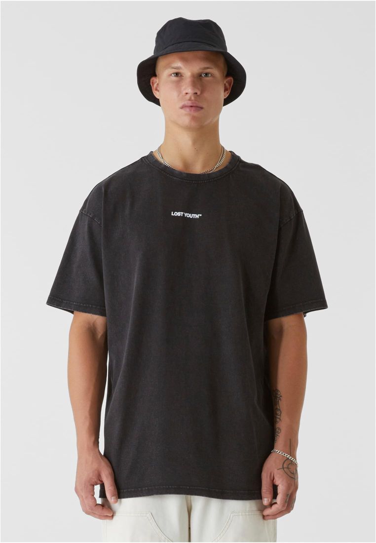 LY ACID WASHED TEE - BUTTERFLY V.3 - Miesten T-paidat - TTULY211 - 2701