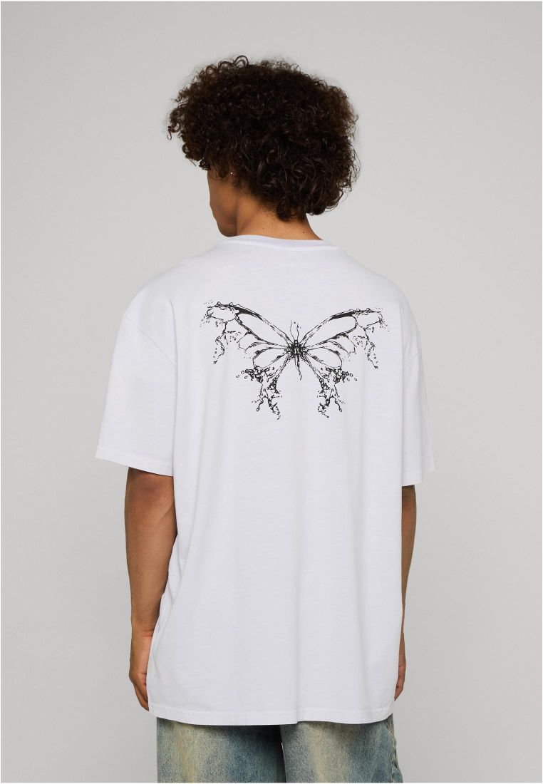 LY ACID WASHED TEE - BUTTERFLY V.3 - Miesten T-paidat - TTULY211 - 845
