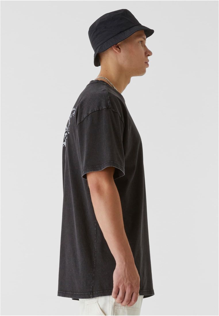 LY ACID WASHED TEE - BUTTERFLY V.3 - Miesten T-paidat - TTULY211 - 2707