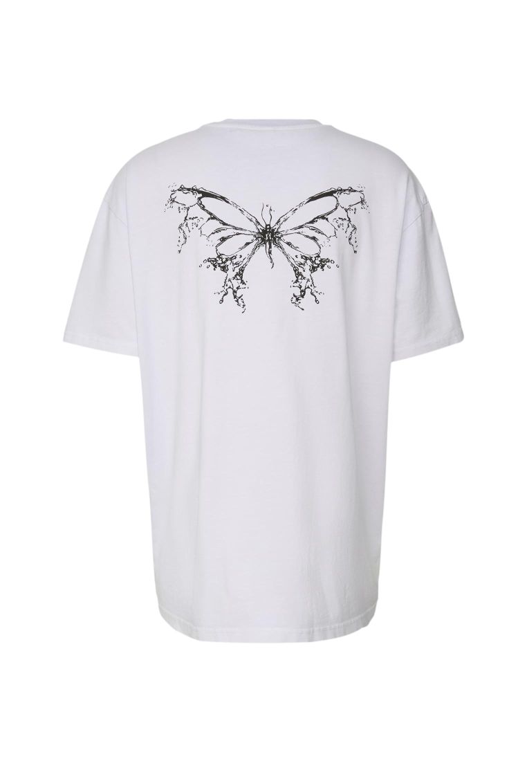 LY ACID WASHED TEE - BUTTERFLY V.3 - Miesten T-paidat - TTULY211 - 848