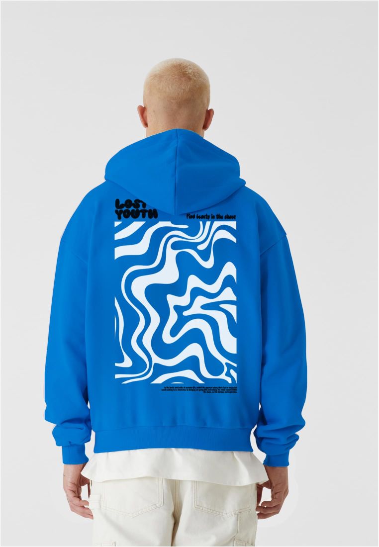 LY HOODY - BEAUTIFUL CHAOS BLACK/BEIGE - Hoodies - TTULY418 - 305