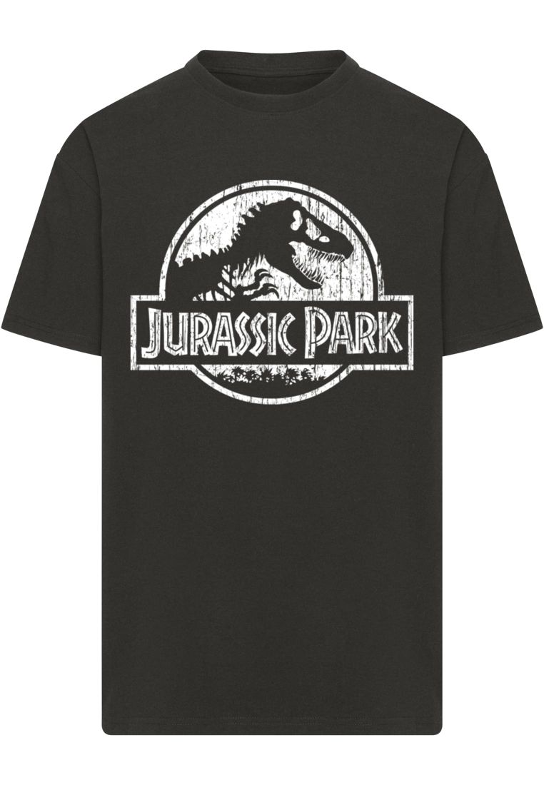 Jurassic Park Distressed Logo Oversize T - Mens t-shirts - TTUMC1166 - 2