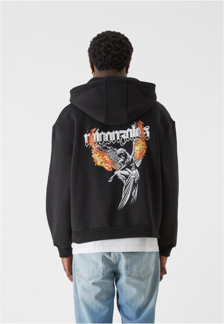 MJG Heavy Oversized Zip Hoody - Burning - - TTUMJG12103 - 5