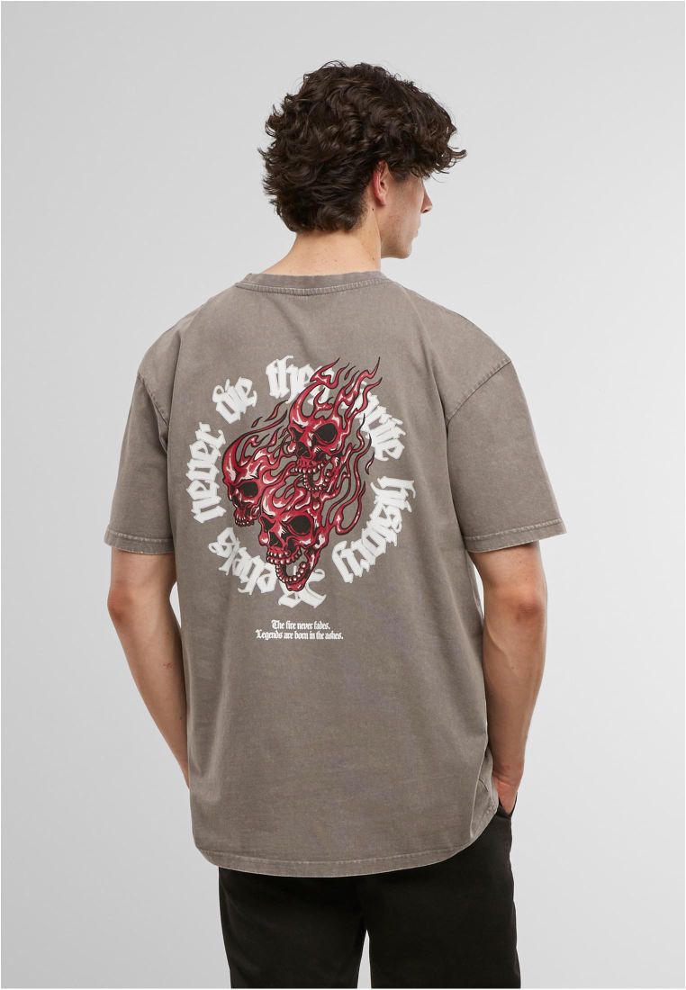 MJG Heavy Oversized Acid Washed Tee - Rebels never die -  - TTUMJG12141 - 3