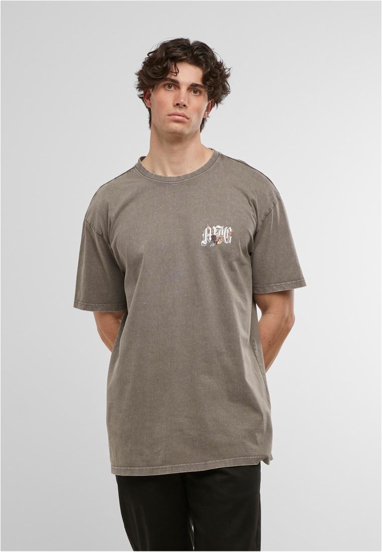 MJG Heavy Oversized Acid Washed Tee - Lone Hunter - - TTUMJG12147 - 1