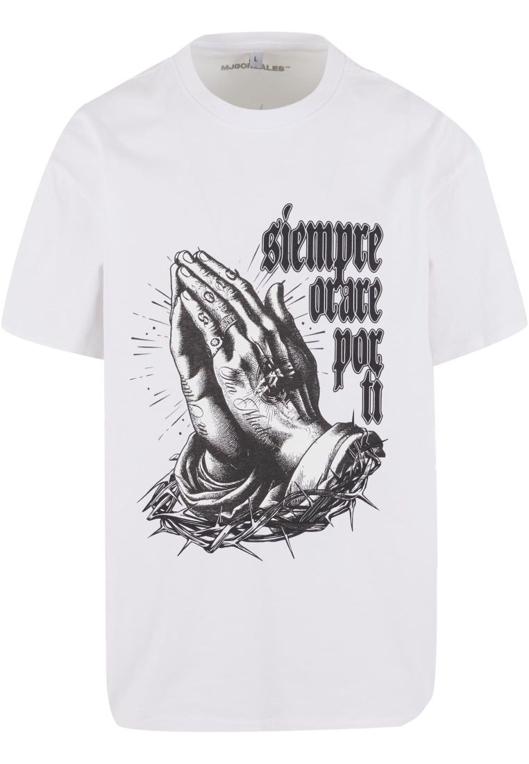 MJG Heavy Oversized Tee - Pray for you - Miesten T-paidat - TTUMJG12155 - 307
