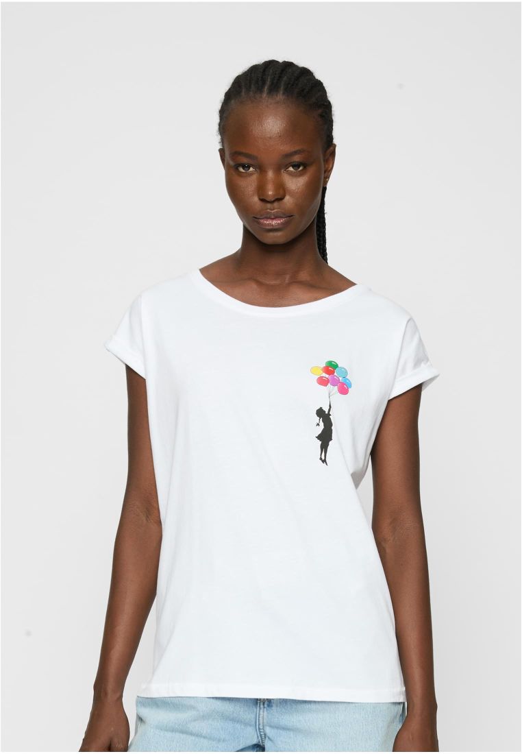 Ladies Girl Floating Away T-Shirt - Artisti Naisten t-paidat - TTUMP0000352 - 31