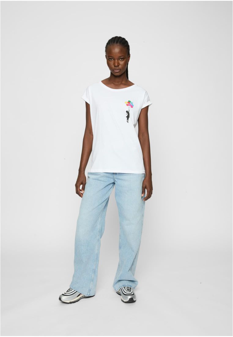 Ladies Girl Floating Away T-Shirt - Artisti Naisten t-paidat - TTUMP0000352 - 36