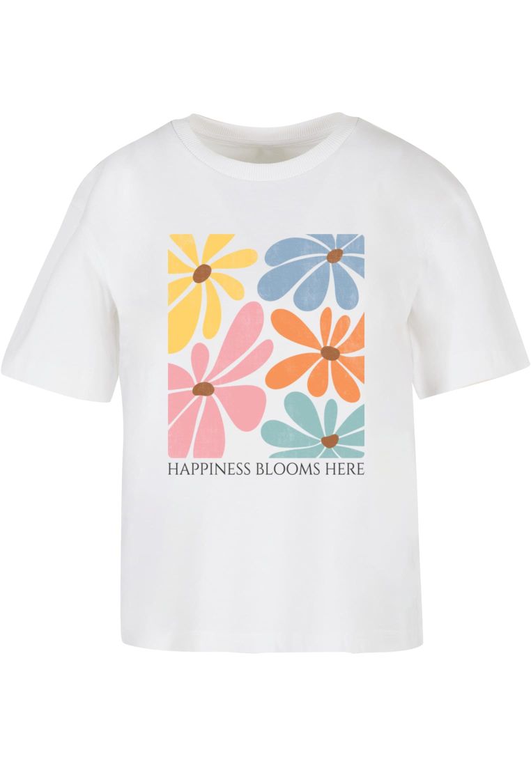 Ladies Happiness Blooms Here Tee - Naisten T-paidat ja Topit - TTUMP0009500 - 2