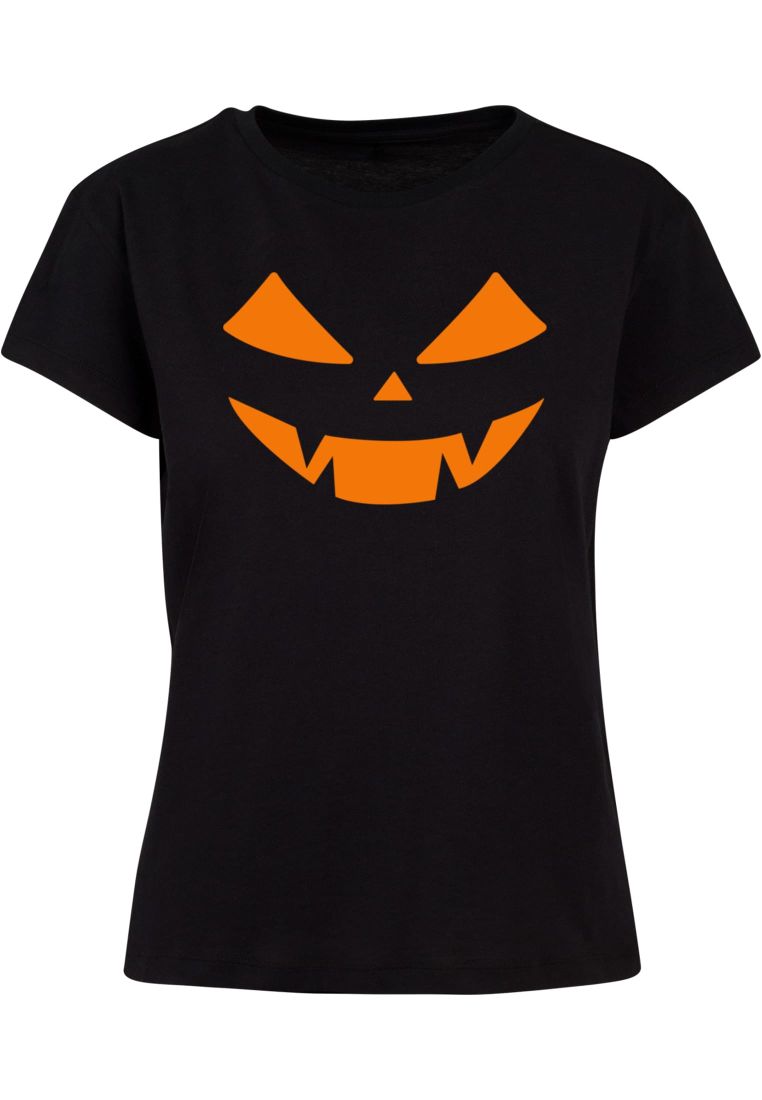 Ladies Halloween - Pumpkin Face Tee -  - TTUMP5012447 - 32