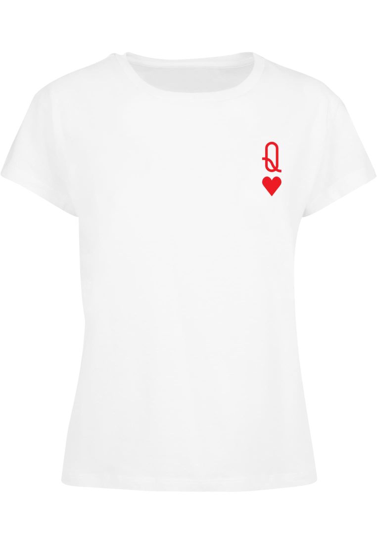 Ladies Hugs & Love - Queen of Hearts Box Tee - - TTUMP5012552 - 572