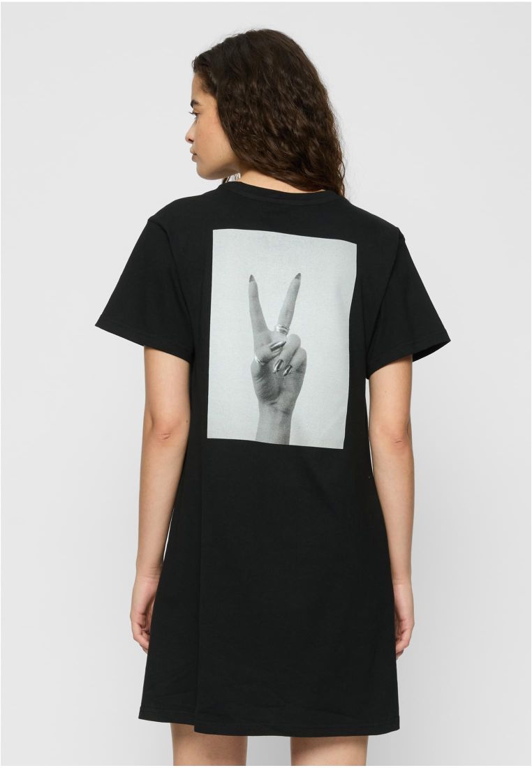 Girls Peace Hand Ladies Tee Dress - - TTUMST113 - 4