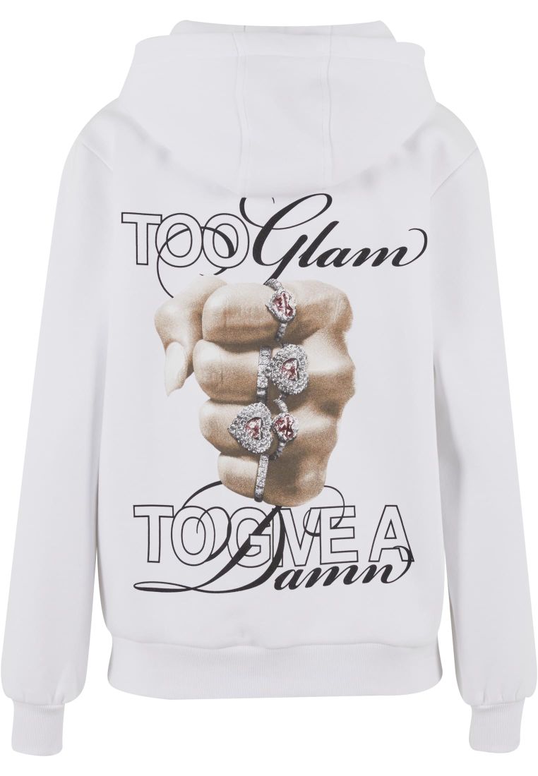 Give A Damn Ladies Fluffy Hoody - Ladies Hoodies - TTUMST209 - 308