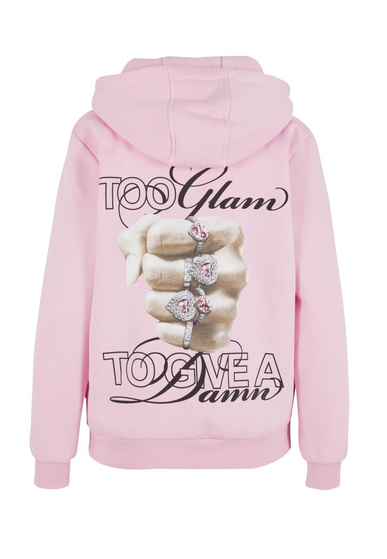 Give A Damn Ladies Fluffy Hoody - Ladies Hoodies - TTUMST209 - 578