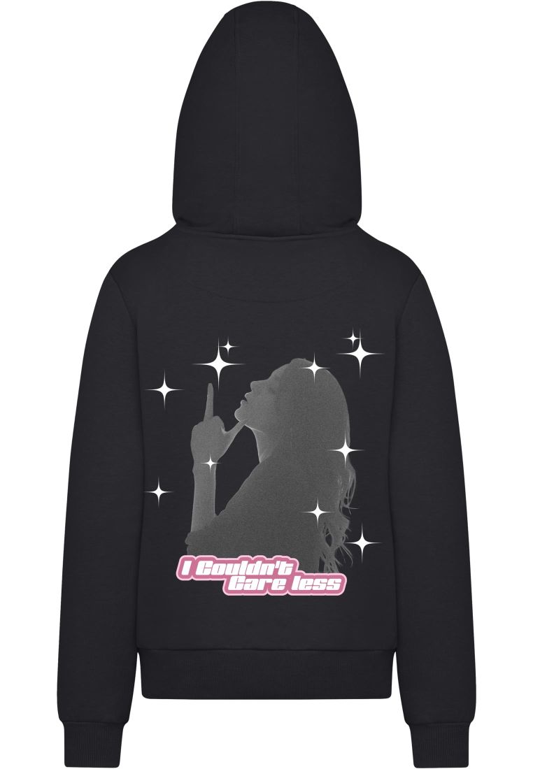 Couldn't Care Less Ladies Fluffy Hoody -  - TTUMST233 - 4