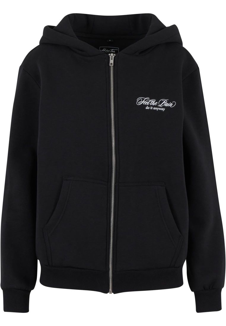 Feel The Pain Ladies Fluffy Zip Hoody -  - TTUMST235 - 32