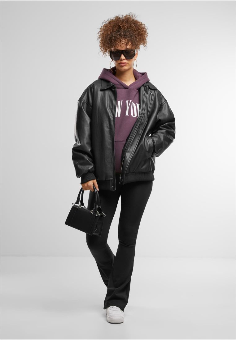 New York Ladies Fluffy Hoody - - TTUMST239 - 546